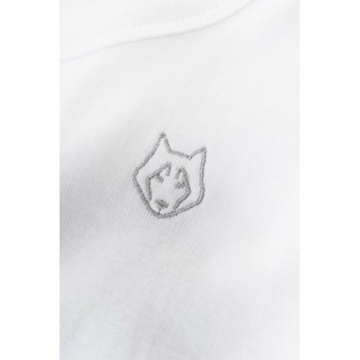 LA070 Koszulka nocna z guziczkami - biała Lalupa XL (42) Świat Bielizny