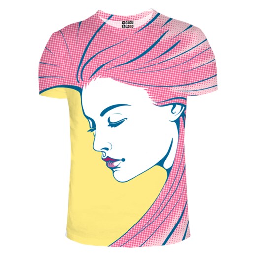 T-shirt Pop art 2 boutiquelamode-com zolty krótkie