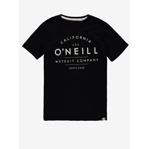 T-shirt chłopięce O'Neill czarny z bawełny 
