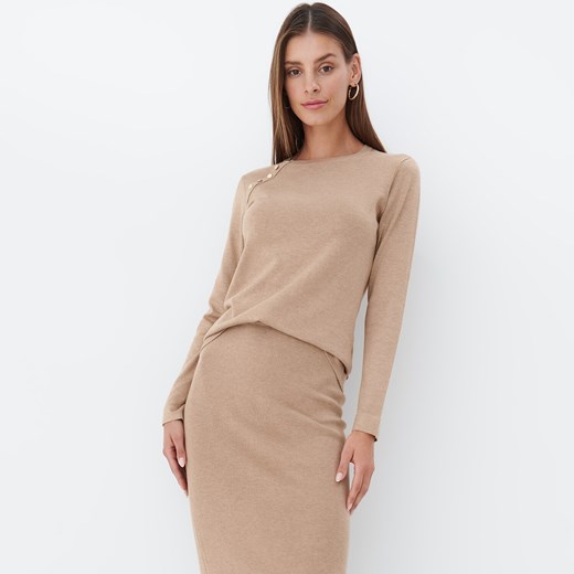 Mohito - Gładki sweter Eco Aware - Beżowy Mohito L Mohito