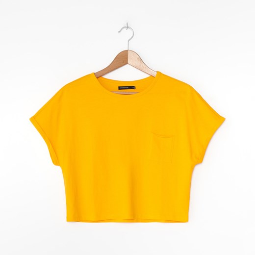 House - T-shirt z bawełny organicznej - Żółty House M okazja House