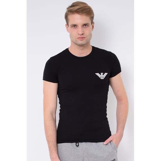 t-shirt męski emporio armani 111035 1a725 czarny ze sklepu Royal Shop w kategorii T-shirty męskie - zdjęcie 125503675