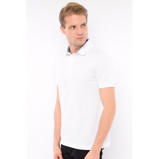 koszulka polo męska di selentino biała ze sklepu Royal Shop w kategorii T-shirty męskie - zdjęcie 125503736