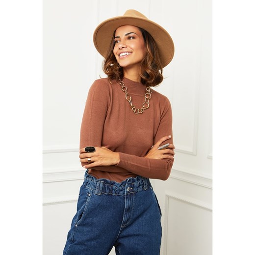 Soft Cashmere sweter damski z golfem 