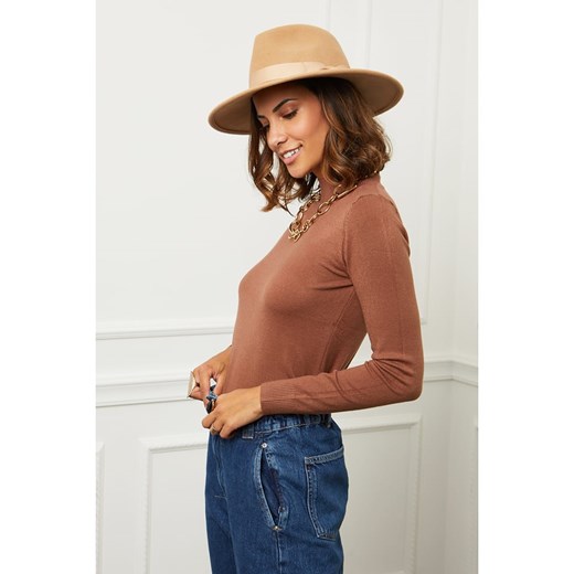 Soft Cashmere sweter damski z golfem 