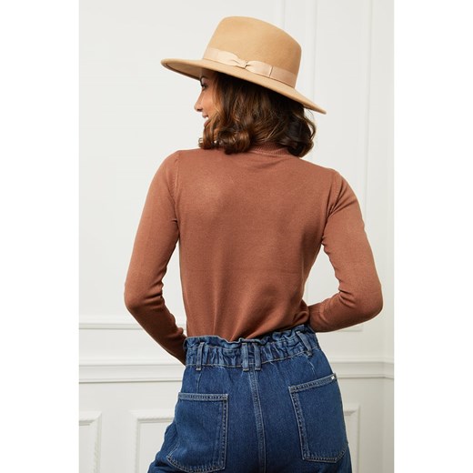 Sweter w kolorze brązowym Soft Cashmere 38/40 promocyjna cena Limango Polska