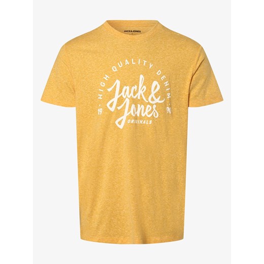 Jack & Jones - T-shirt męski – JJKimbel, pomarańczowy Jack & Jones M vangraaf