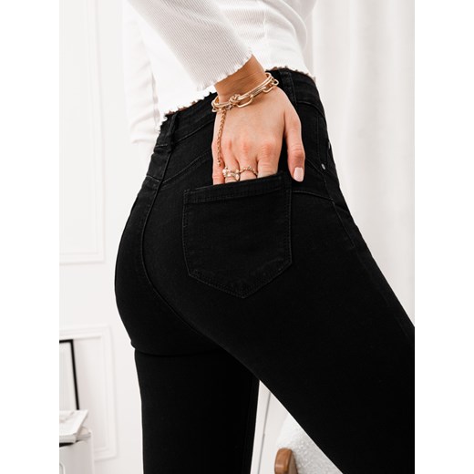 Spodnie damskie jeansowe 100PLR - czarny Edoti.com 36 Edoti.com