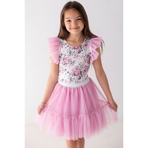 Bluzka w różowe peonie WINGS Myprincess / Lily Grey 110 MKA GROUP