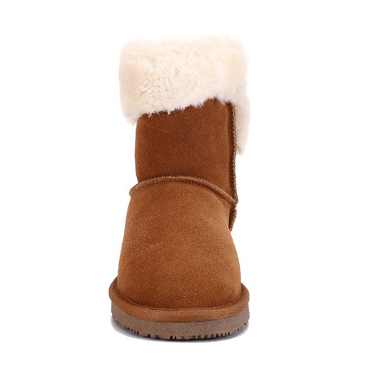 Skórzane botki zimowe "Florine" w kolorze jasnobrązowym Gooce 31 okazyjna cena Limango Polska