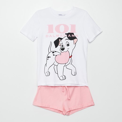 Cropp - Dwuczęściowa piżama Disney - Różowy Cropp L promocyjna cena Cropp