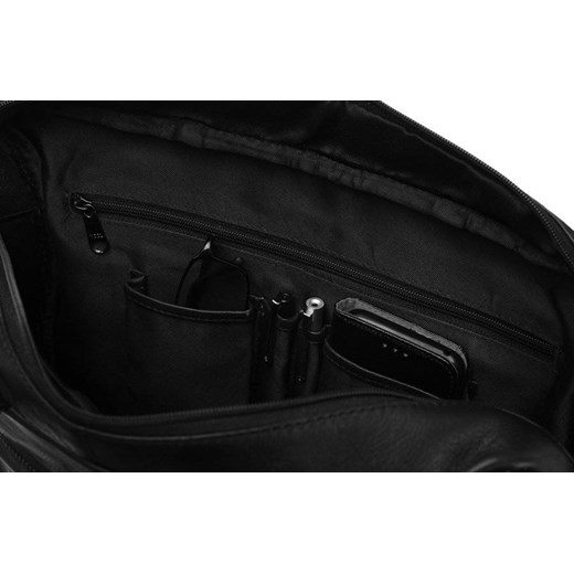 Rozbudowana torba na laptopa unisex ze skóry naturalnej — Badura Merg one size merg.pl