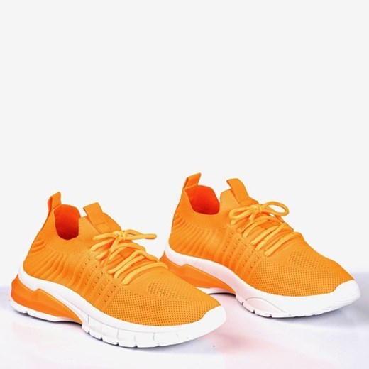 Neonowe pomarańczowe sportowe buty damskie Brighton - Obuwie Royalfashion.pl 38 royalfashion.pl