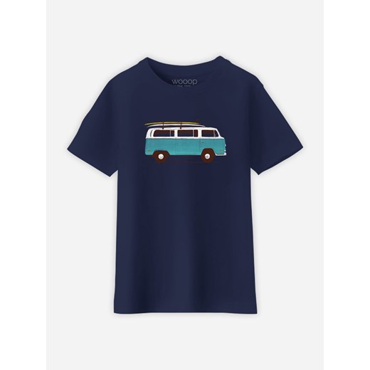 Koszulka "Blue Van" w kolorze granatowym Wooop 92 wyprzedaż Limango Polska