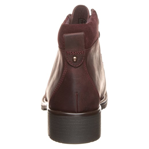 Skórzane botki "Orinoco Demi" w kolorze bordowym Clarks 37,5 wyprzedaż Limango Polska