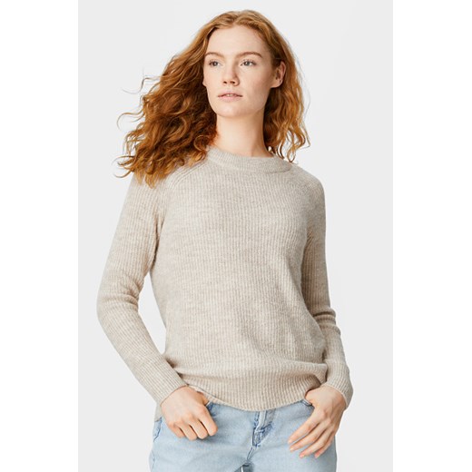 C&A Sweter z linii Basic-materiał z recyklingu, Biały, Rozmiar: XS The Basics S C&A