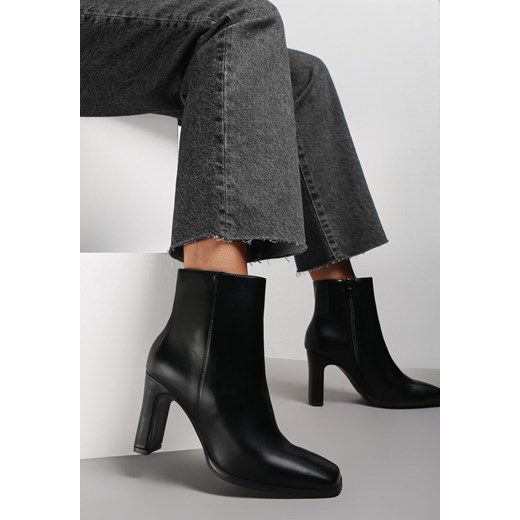 Botki Renee eleganckie z zamkiem