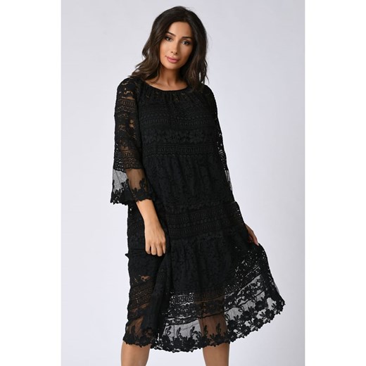 Sukienka "Moira" w kolorze czarnym Plus Size Company 48/50 Limango Polska wyprzedaż