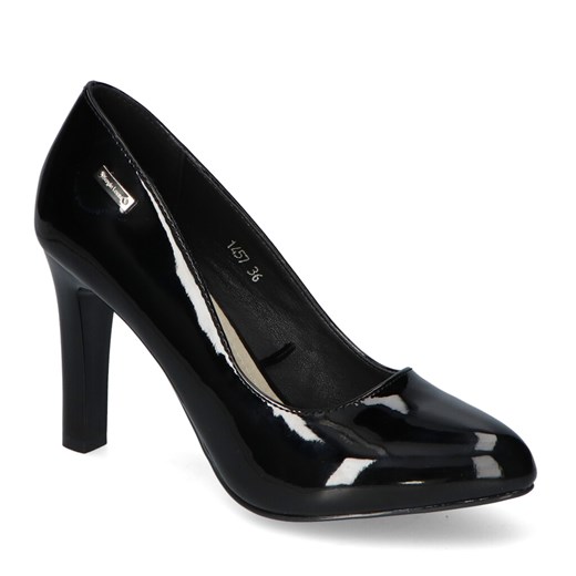 Eleganckie Czarne Czółenka Lakierowane ze sklepu Arturo-obuwie w kategorii Czółenka - zdjęcie 125774048