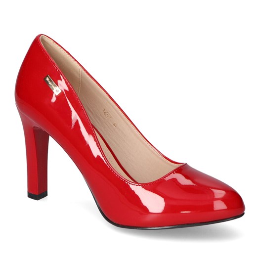 Eleganckie Czerwone Czółenka Lakierowane ze sklepu Arturo-obuwie w kategorii Czółenka - zdjęcie 125774055