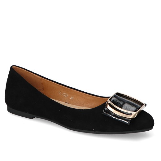 Baleriny Sergio Leone BL623 Czarne ze sklepu Arturo-obuwie w kategorii Balerinki - zdjęcie 125774107