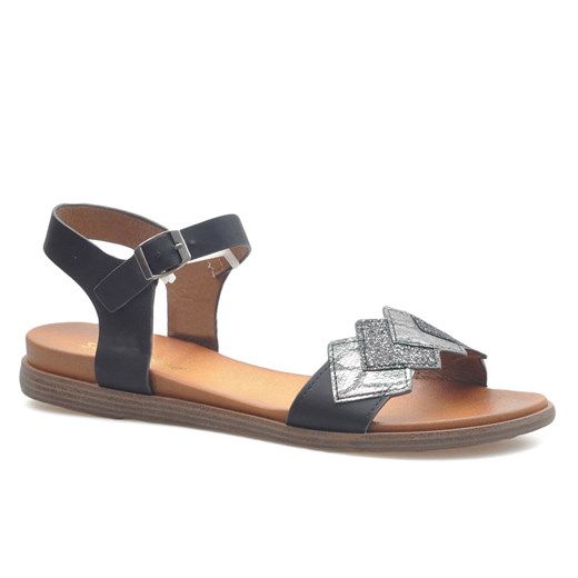 Sandały Sergio Leone SK049 Czarne ze sklepu Arturo-obuwie w kategorii Sandały damskie - zdjęcie 125774669