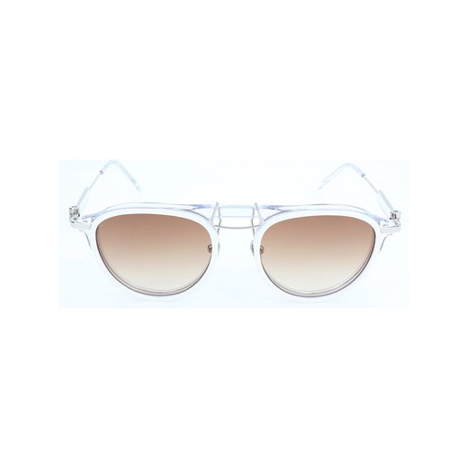 Damskie okulary przeciwsłoneczne w kolorze biało-srebrno-brązowym Calvin Klein 51 Limango Polska wyprzedaż