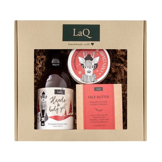 LaQ XMASS - Zestaw Pralinka (Żel 300ml + Mus 100ml + Masełko 50ml) Laq wyprzedaż SuperPharm.pl