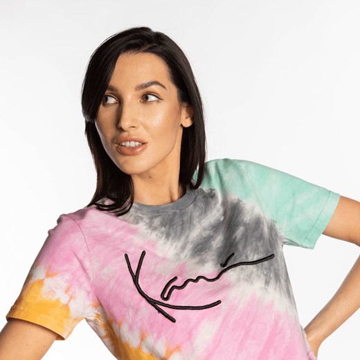 Koszulka Karl Kani SIGNATURE GRADIENT TEE 113 ORANGE/PINK/BLACK/GREEN/RED Karl Kani XS wyprzedaż eastend