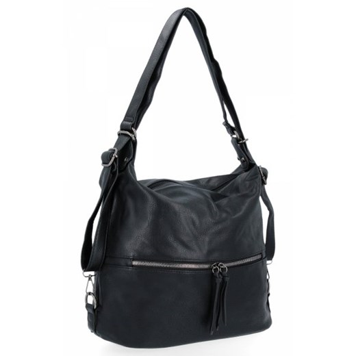Shopper bag Hernan duża w stylu glamour na ramię 