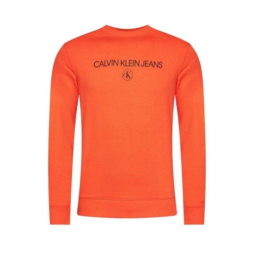 BLUZA MĘSKA CALVIN KLEIN J30J316683 POMARAŃCZOWA Calvin Klein XL wyprzedaż Royal Shop