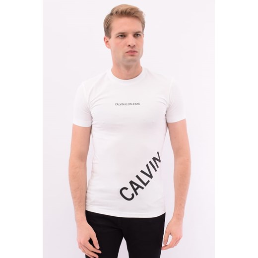 t-shirt męski calvin klein j30j316870 biały ze sklepu Royal Shop w kategorii T-shirty męskie - zdjęcie 125976457