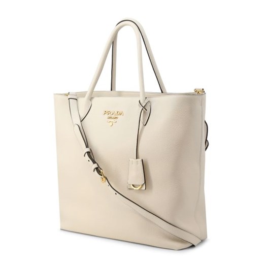 Shopper bag Prada duża skórzana matowa