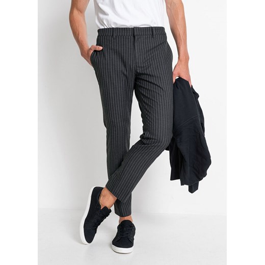 Spodnie ze stretchem Slim Fit w krótszej długości, Straight | bonprix 46 bonprix