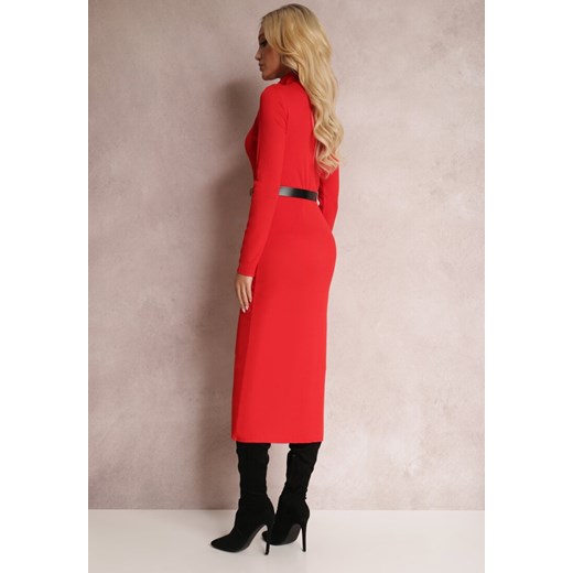 Sukienka Renee casual z golfem midi