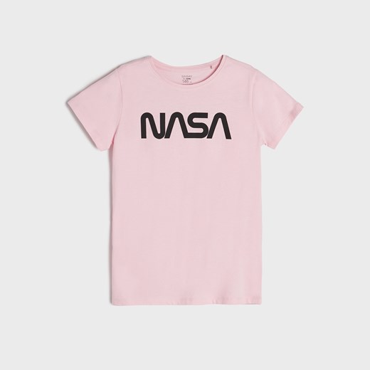Sinsay - Koszulka NASA - Różowy Sinsay 146 Sinsay