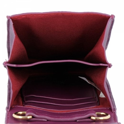 Listonoszka Magic Bags ze skóry ekologicznej fioletowa elegancka matowa bez dodatków mała 
