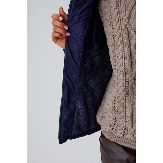 Pikowana kurtka z odpinanym kapturem XXL Moodo.pl