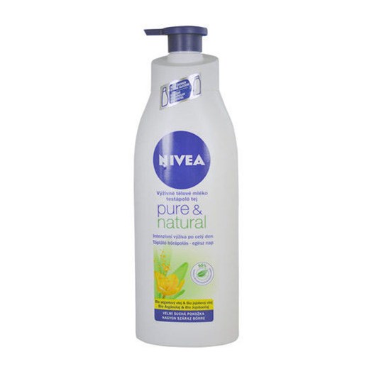 Nivea Pure & Natural Body Milk 400ml W Balsam perfumy-perfumeria-pl bialy Body