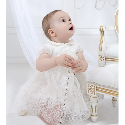 Sukienka niemowlęca do chrztu ANTONINA złamana biel NewYorkStyle Sofija 86 promocja NYS