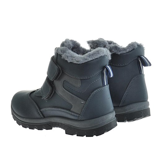 Chłopięce buty zimowe Granatowe /A6-3 10241 S492/ Pantofelek24 33 Pantofelek24.pl Jacek Włodarczyk
