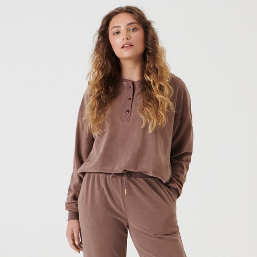 Sinsay - Bluza oversize - Brązowy Sinsay L Sinsay