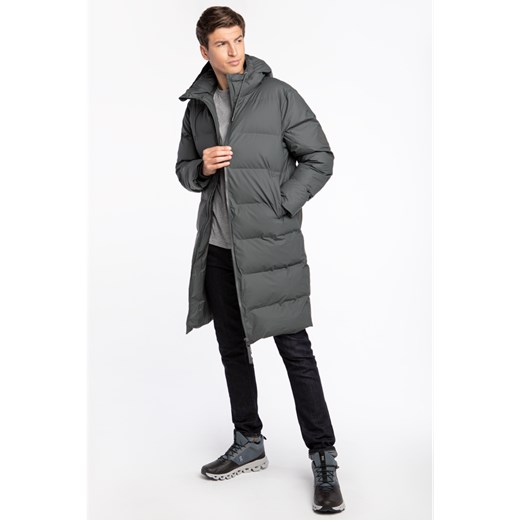 Płaszcz Rains Long Puffer Jacket 1507-05 GREY Rains XS/S promocyjna cena eastend