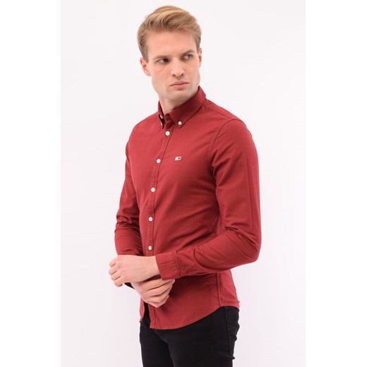 KOSZULA MĘSKA TOMMY JEANS DM0DM09594 BORDOWA Tommy Hilfiger M promocja Royal Shop