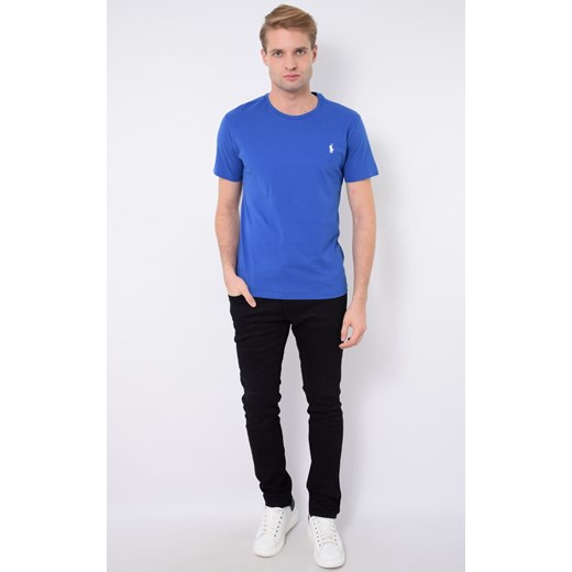 T-shirt męski RALPH LAUREN gładki niebieski Ralph Lauren XL okazyjna cena Royal Shop