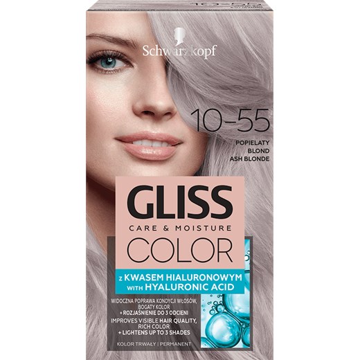 Gliss, Color, krem koloryzujący, nr 10-55 popielaty blond Gliss Kur wyprzedaż smyk