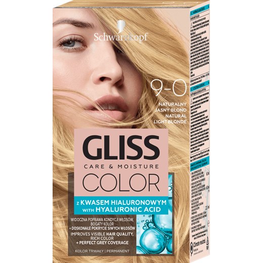 Schwarzkopf Gliss Color, krem koloryzujący nr 9-0 Naturalny Jasny Blond Schwarzkopf okazyjna cena smyk