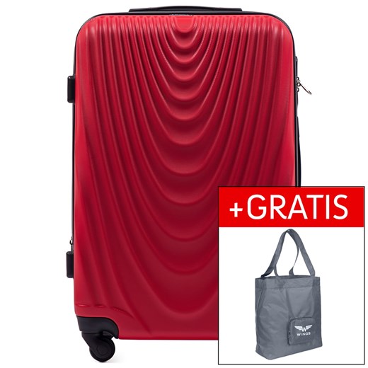 Walizka podróżna średnia Wings Falcon 24" (RED, 24") Wings 24" WINGS