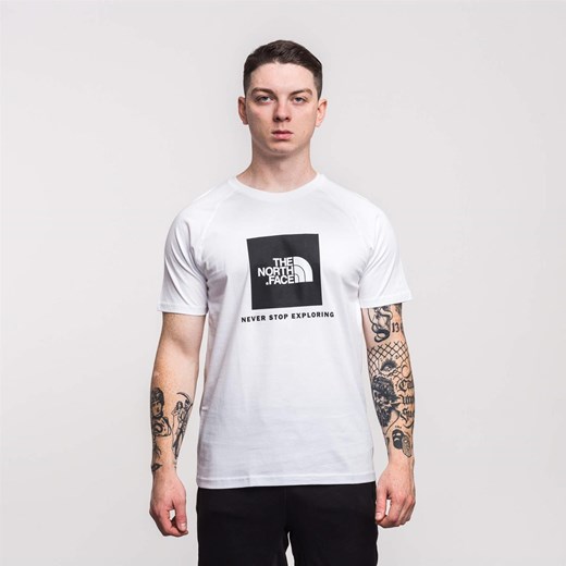 T-shirt męski biały The North Face z krótkimi rękawami 