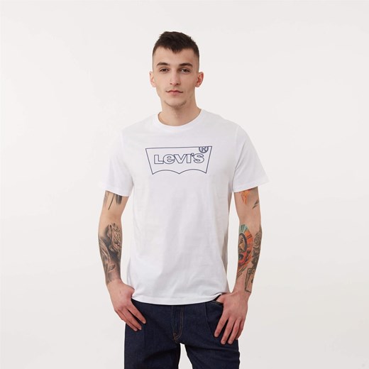 T-shirt męski Levi's biały z krótkim rękawem 